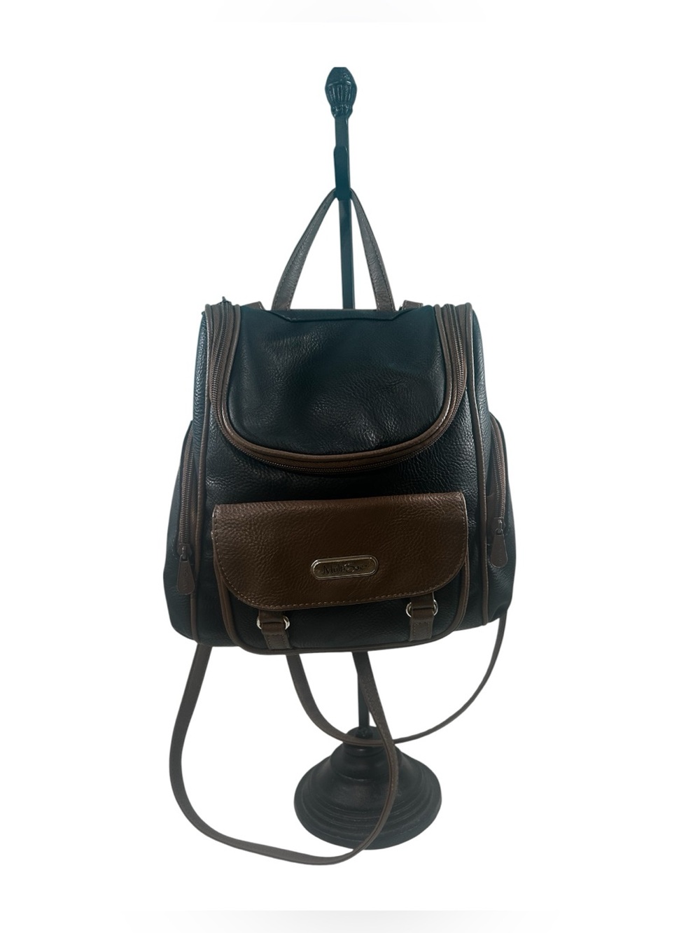 MultiSac Major Convertible 3-in-1 Backpack Shoulder Bag Black Brown Organizer